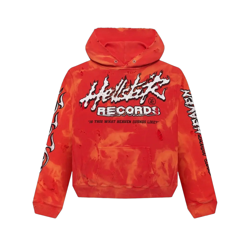 Hellstar Records Pullover Hoodie 'Lava'