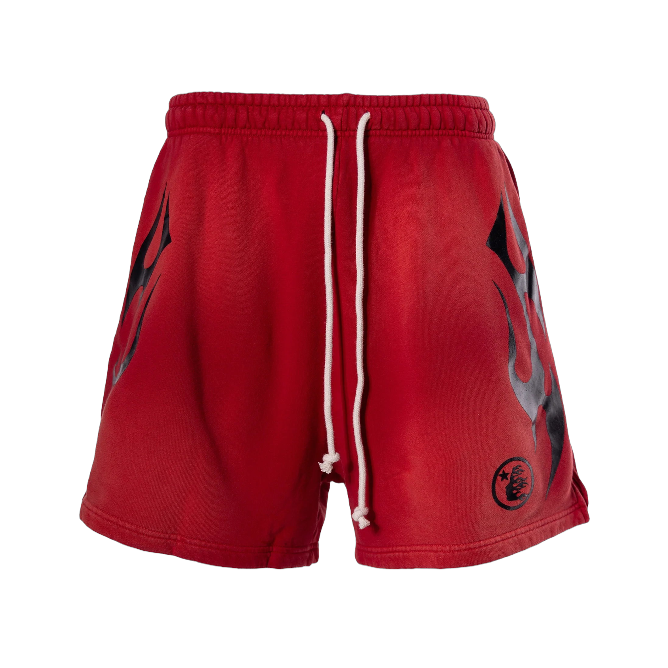 Hellstar Flame Shorts Red/Black