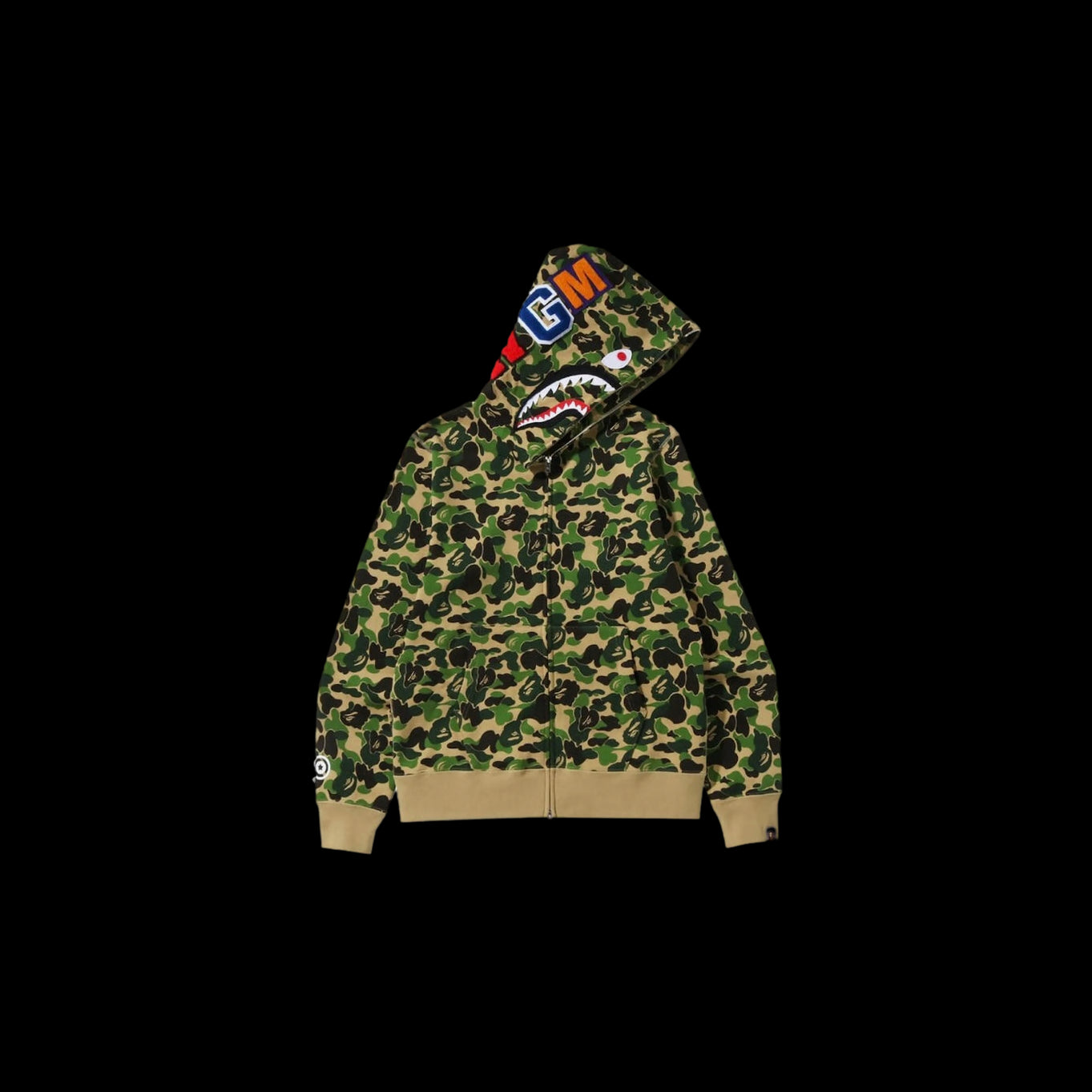 Bape Dark Green Camo Zip Up