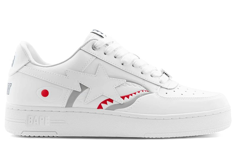 A Bathing Ape Bape Sta #3 Shark White