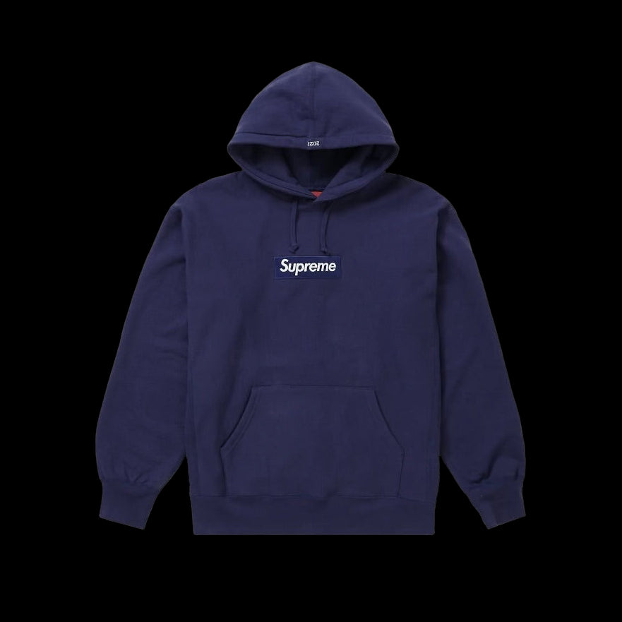 Supreme Box Logo Hoodie Navy FW21
