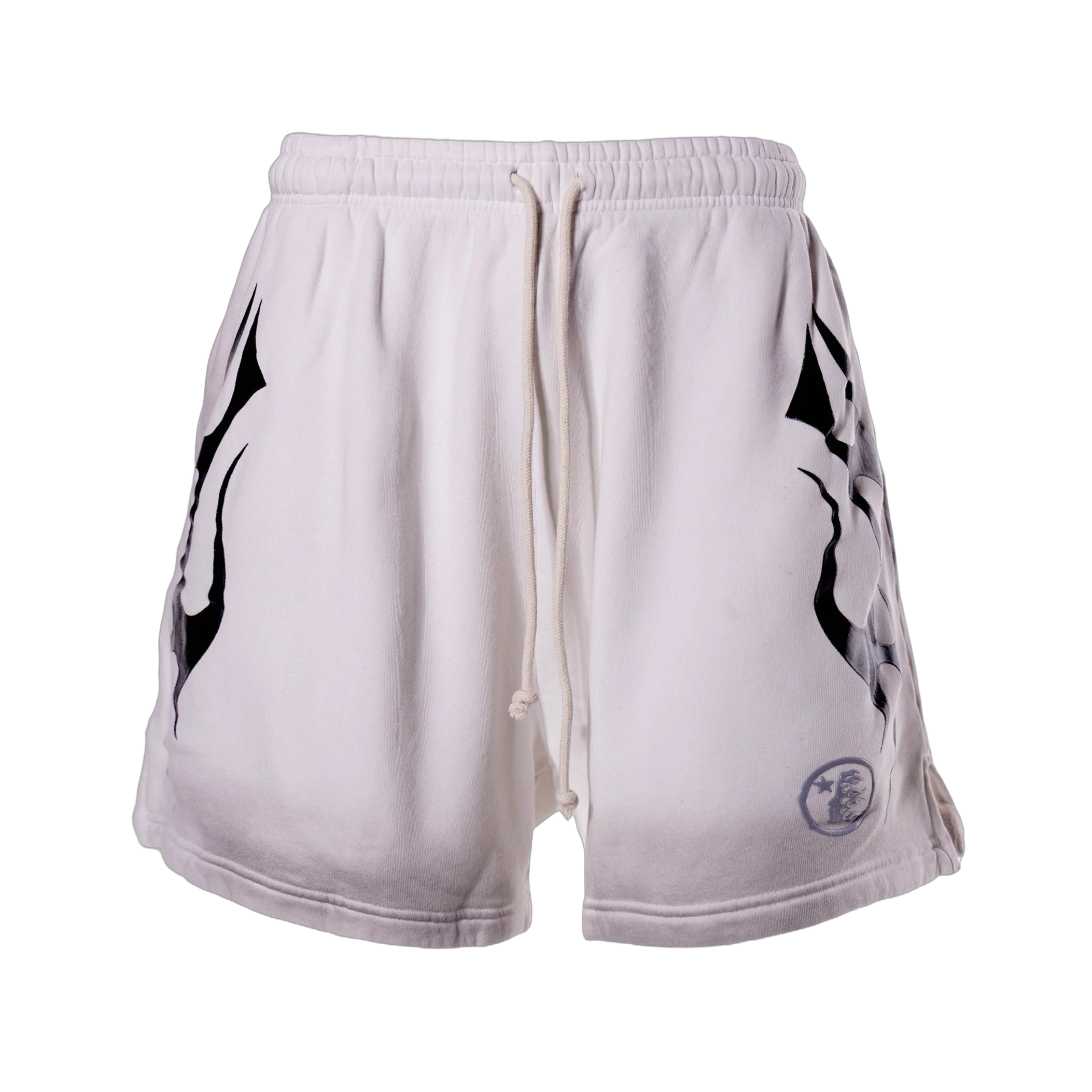 Hellstar Flame Shorts 'White'