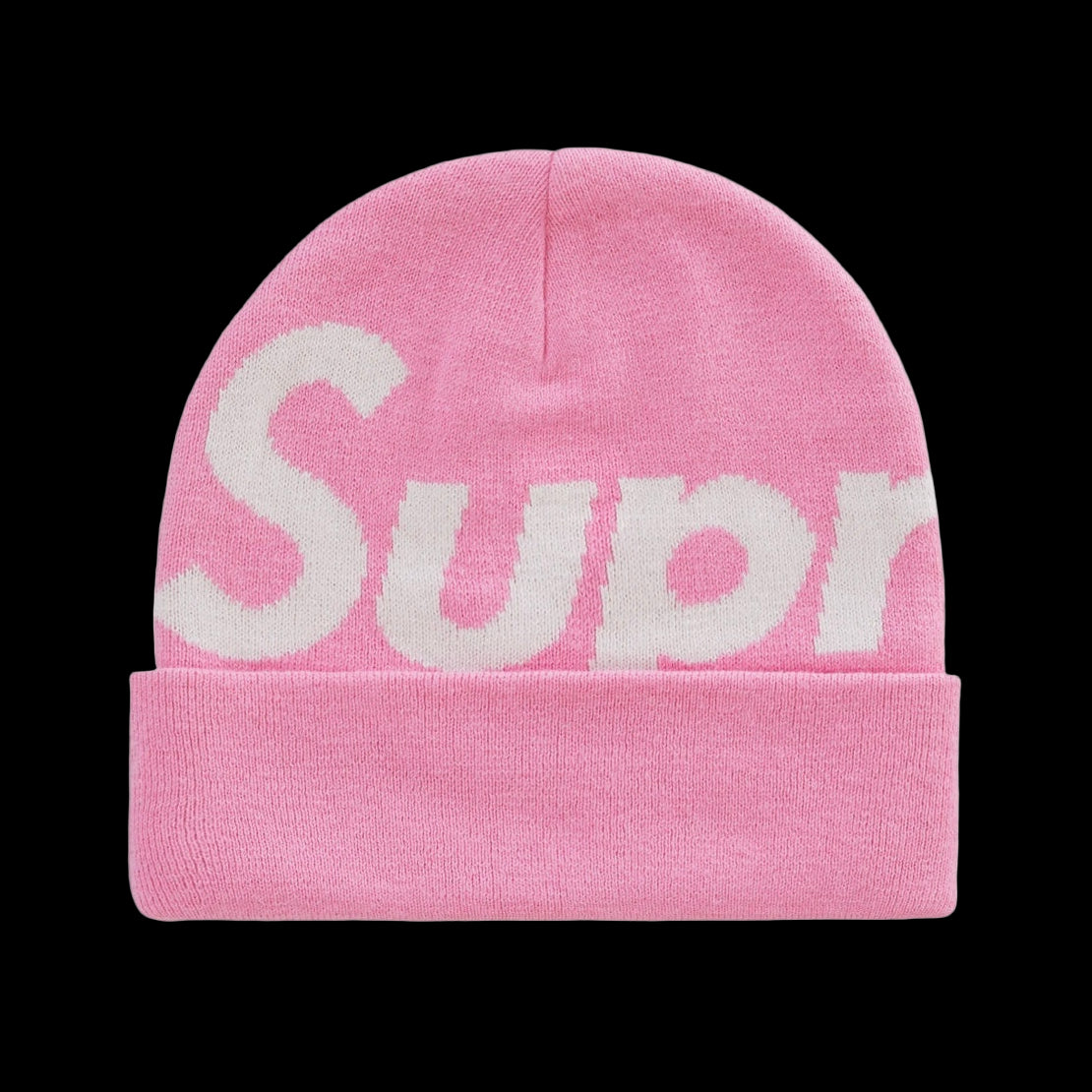 Supreme Big Logo Beanie FW24 Pink