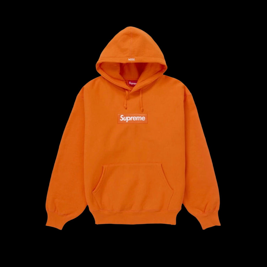 Supreme Box Logo Hooded Sweatshirt 'Orange'
