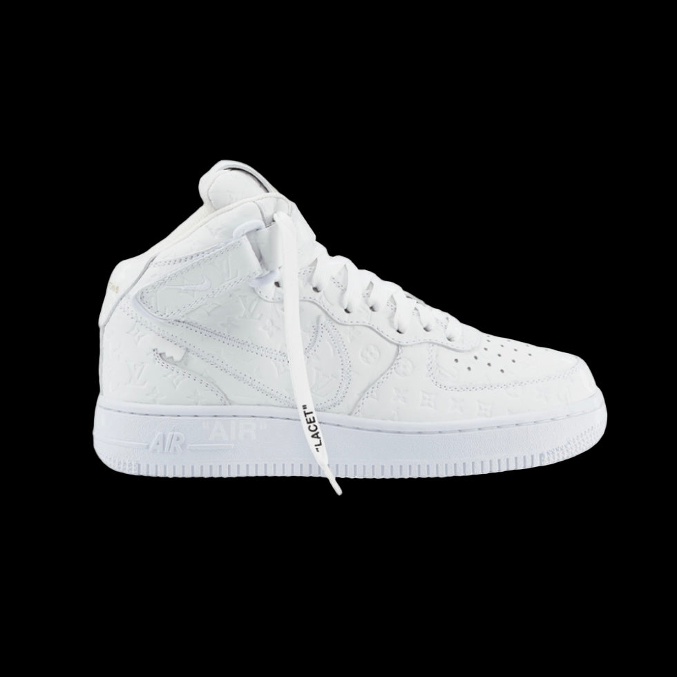 Louis Vuitton x Air Force 1 Mid 'Triple White'