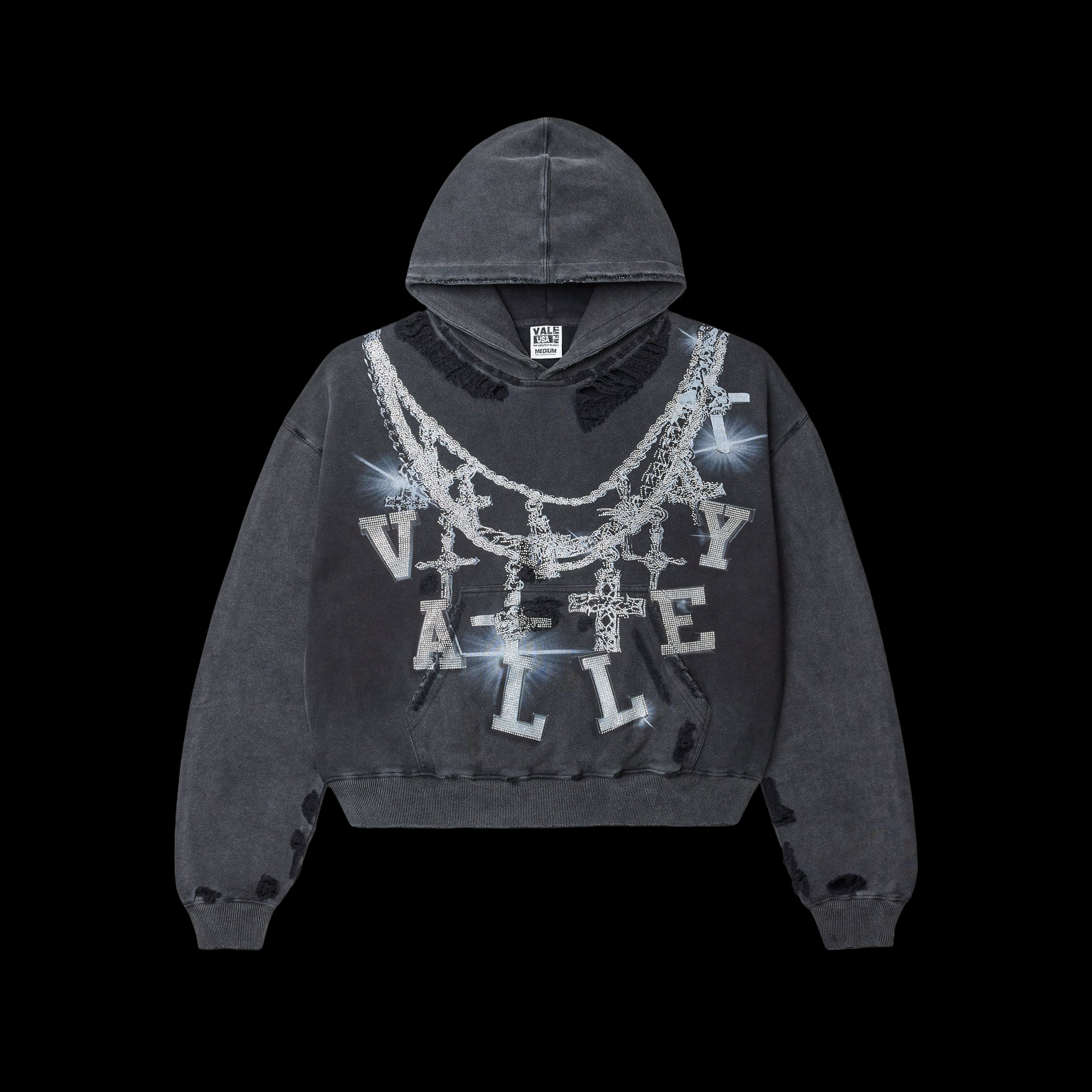 Vale Big Chain Hoodie Black