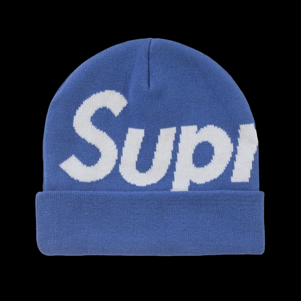Supreme Big Logo Beanie FW24 Blue