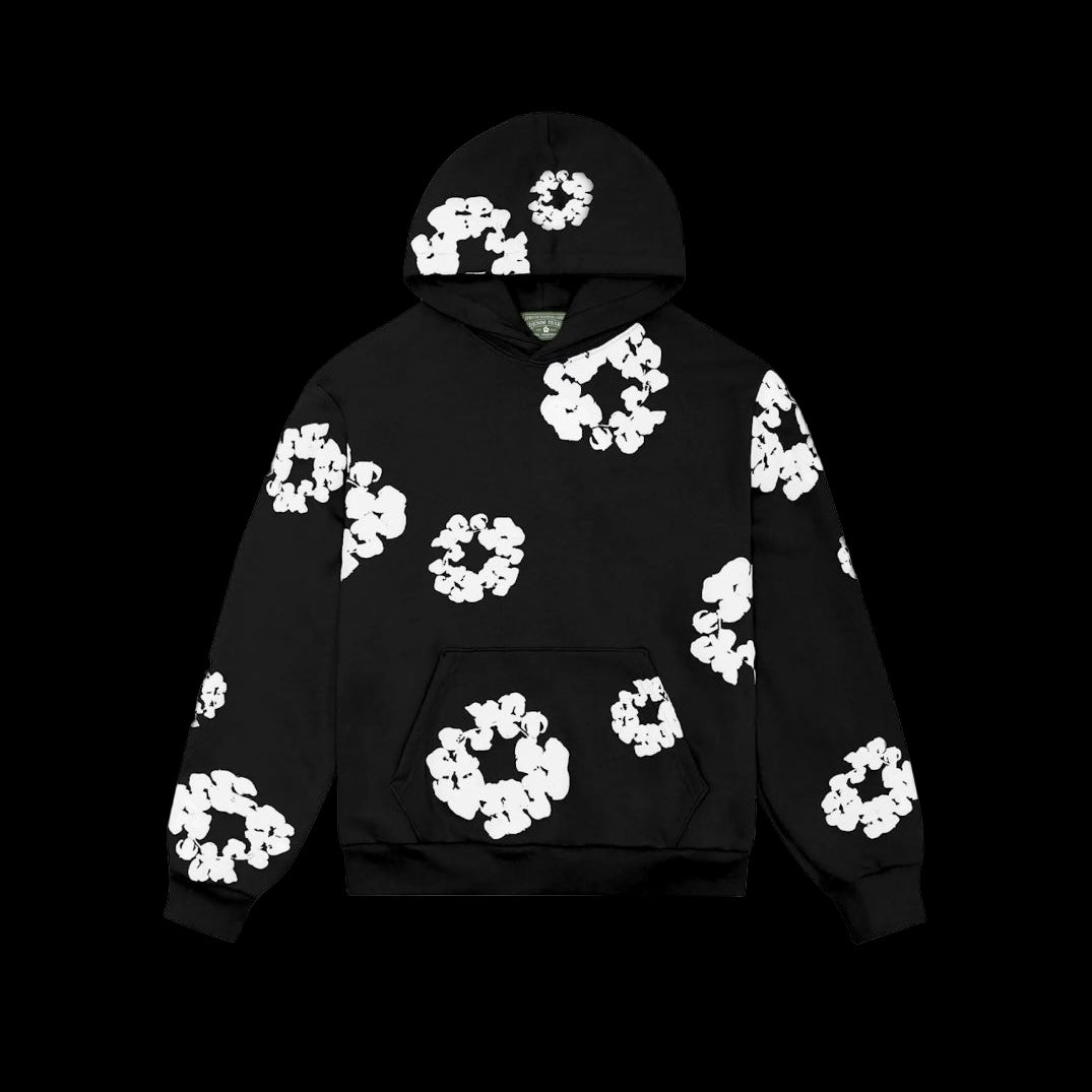 Denim Tears Cotton Wreath Hoodie Black