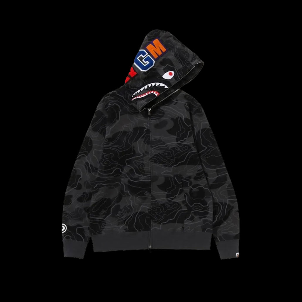 Bape Black Graphite Zip Up