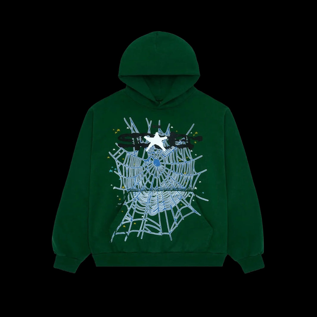 Sp5der Web Hoodie Hunter Green