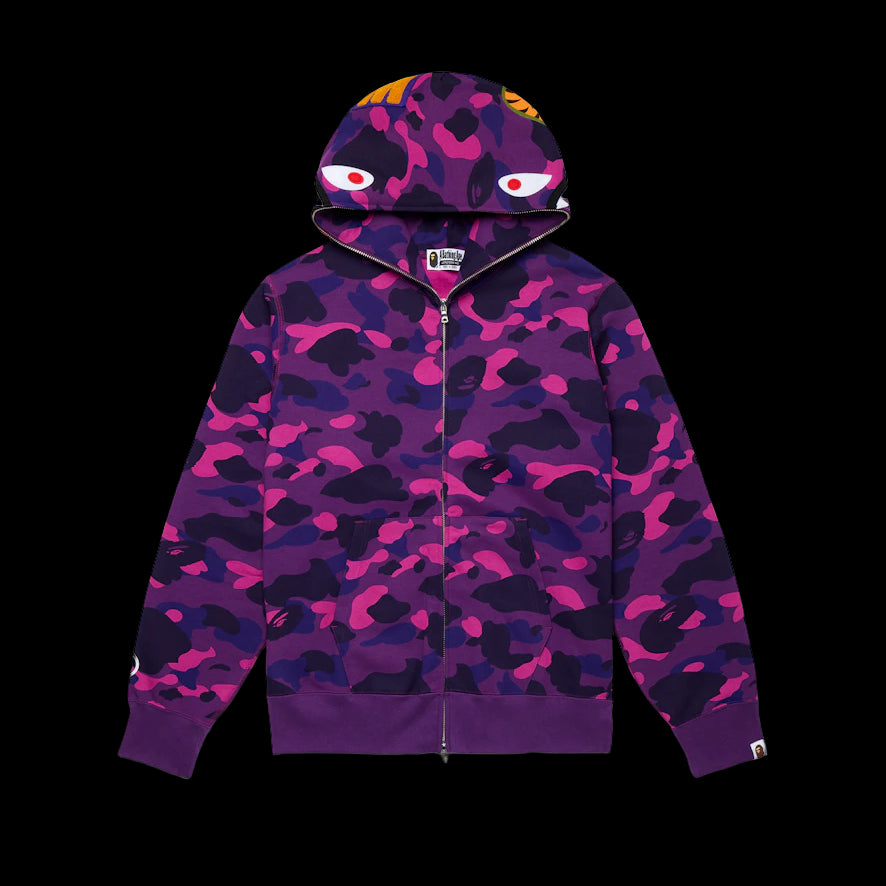 Bape Purple Camo Zip Up