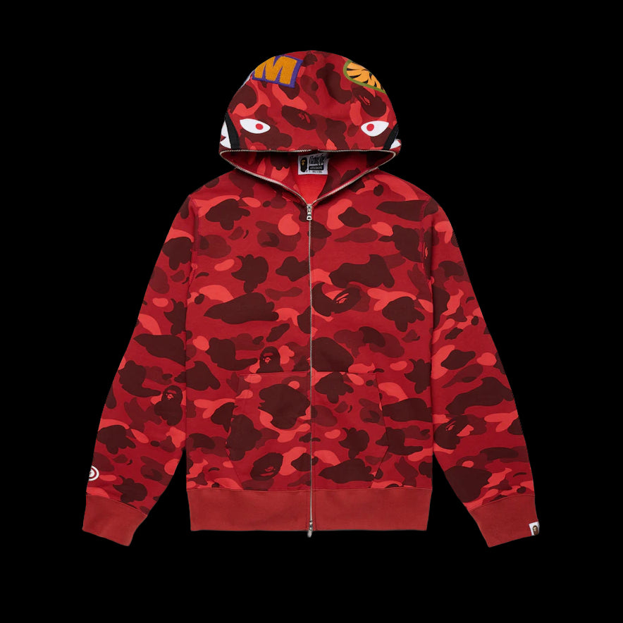Bape Red Camo Zip Up