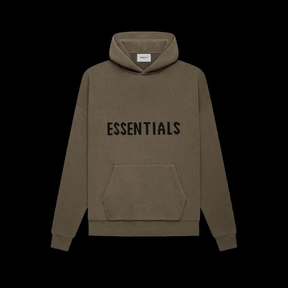 Essentials Knit Hoodie Harvest
