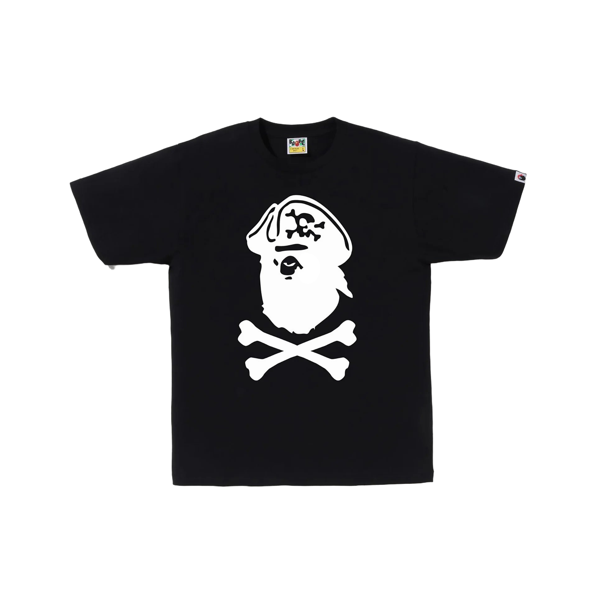 Bape Captain Ape Crossbone Tee Black