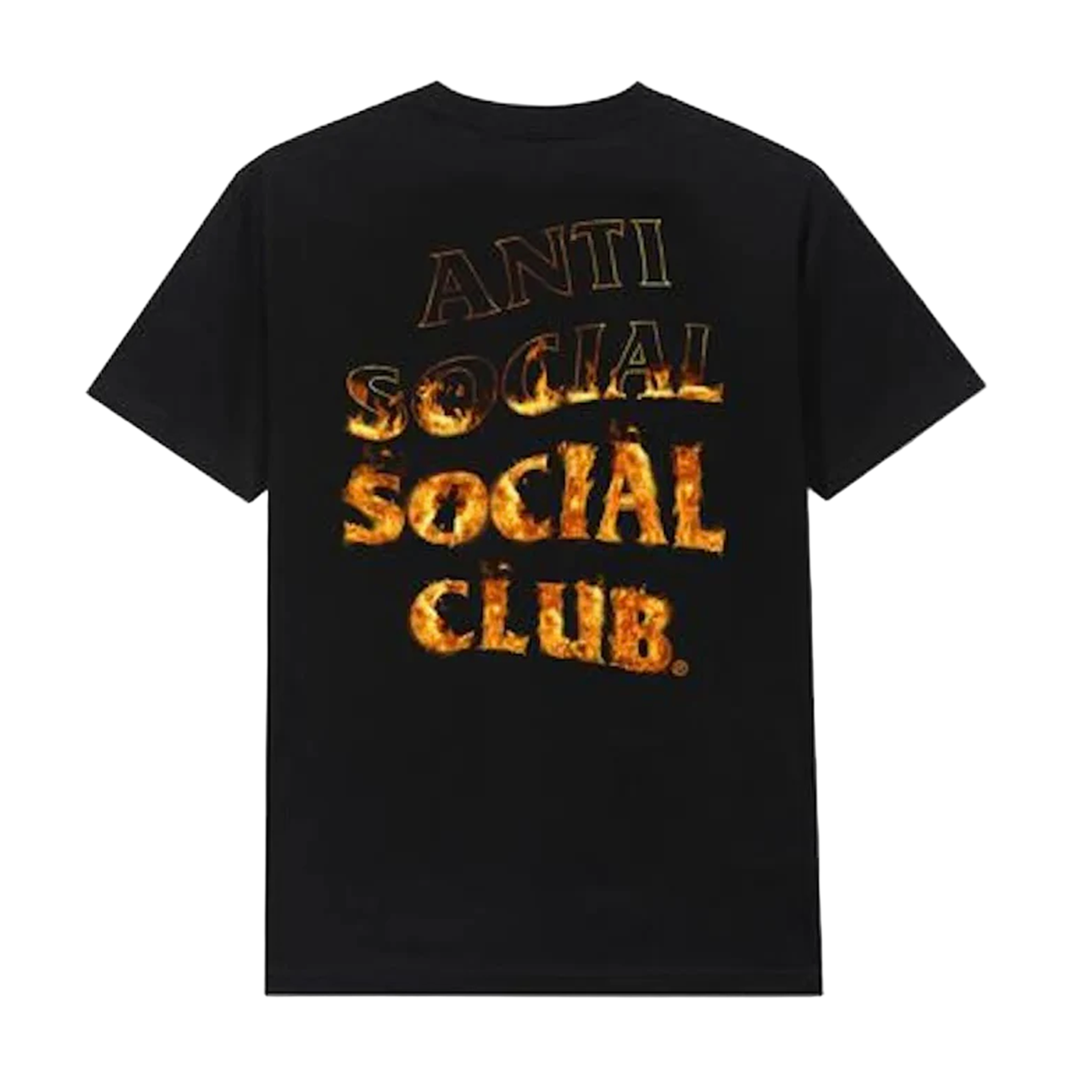 Anti-Social Flame Tee Black