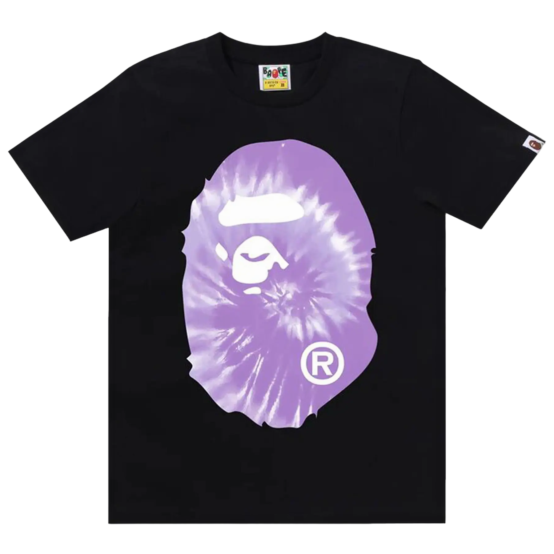 Bape Tee Tie Dye Head Black