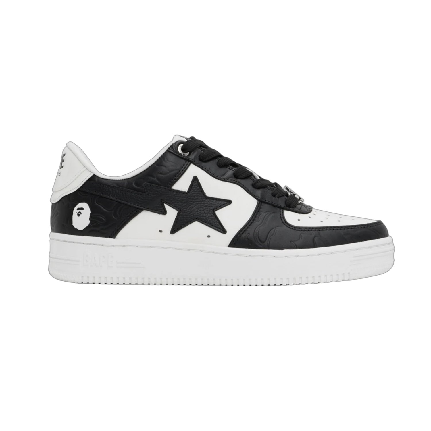 Bapesta White & Black Sta #4