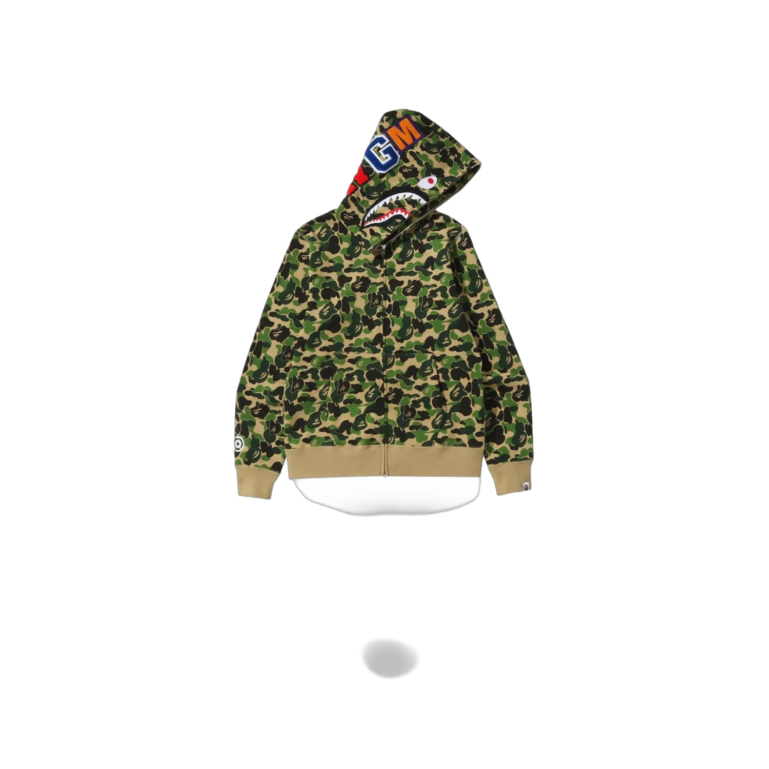 Bape Dark Green Camo Zip Up