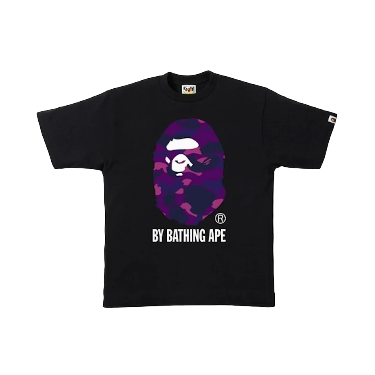 Bape Purple Ape Head Tee Black