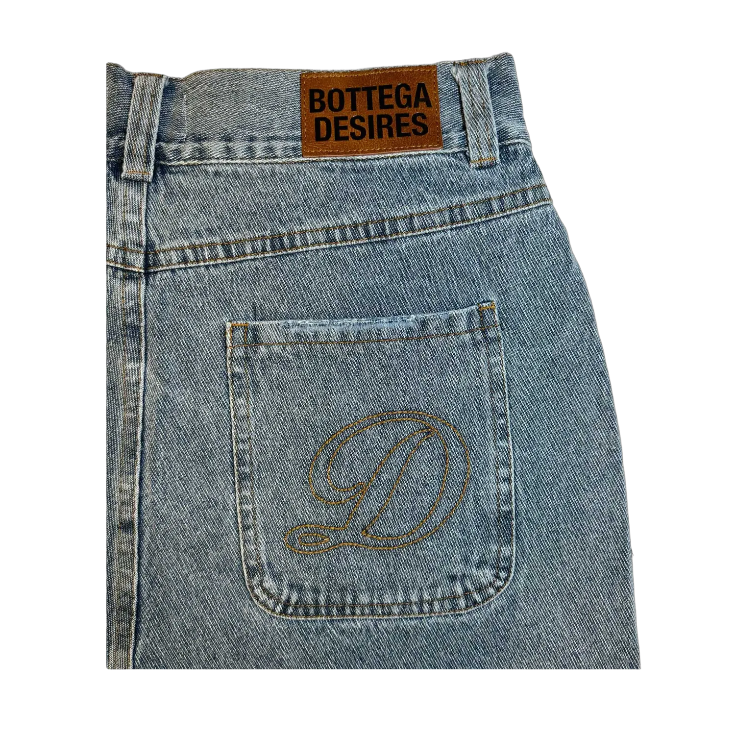 Bottega Desires Denim Shorts Blue