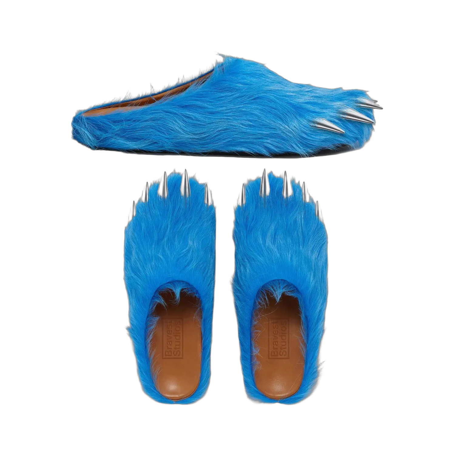 Bravest Studios Blue Bear Claw Mules