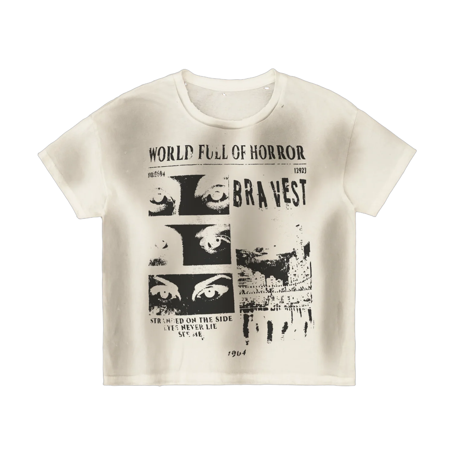 Bravest Studios White Horror Vintage Tee