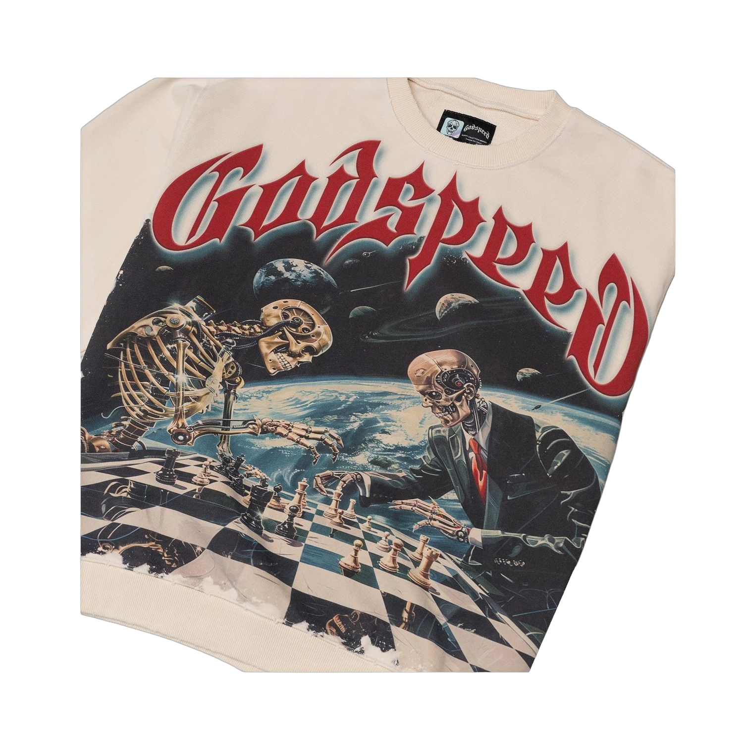 Godspeed Checkmate Sweatshirt Bone