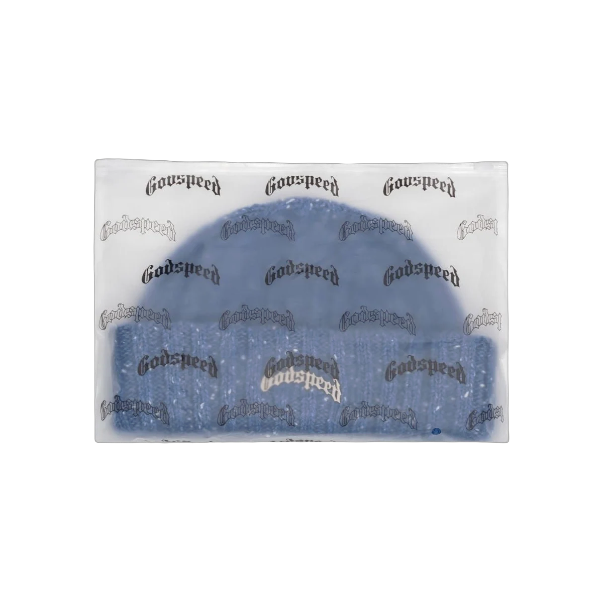 Godspeed Og Logo Emblem Beanie Blue Speckle