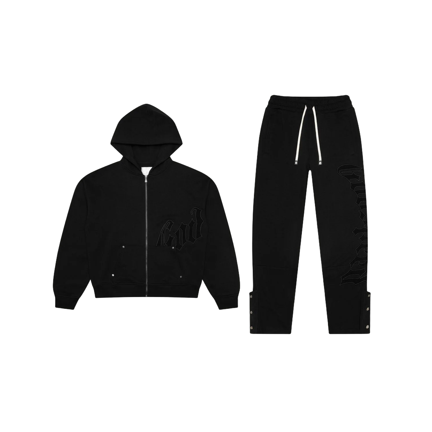 *Sold As Set* GodSpeed OG Logo Sweatsuit (Double Black)