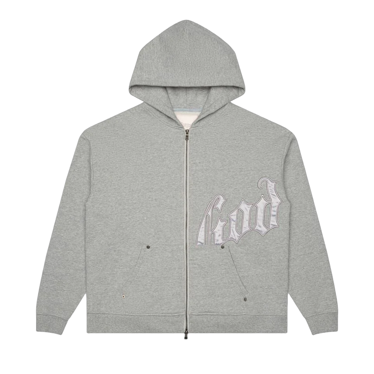 *Sold As Set* GodSpeed OG Logo Sweatsuit V2 (Grey/Silver Satin)