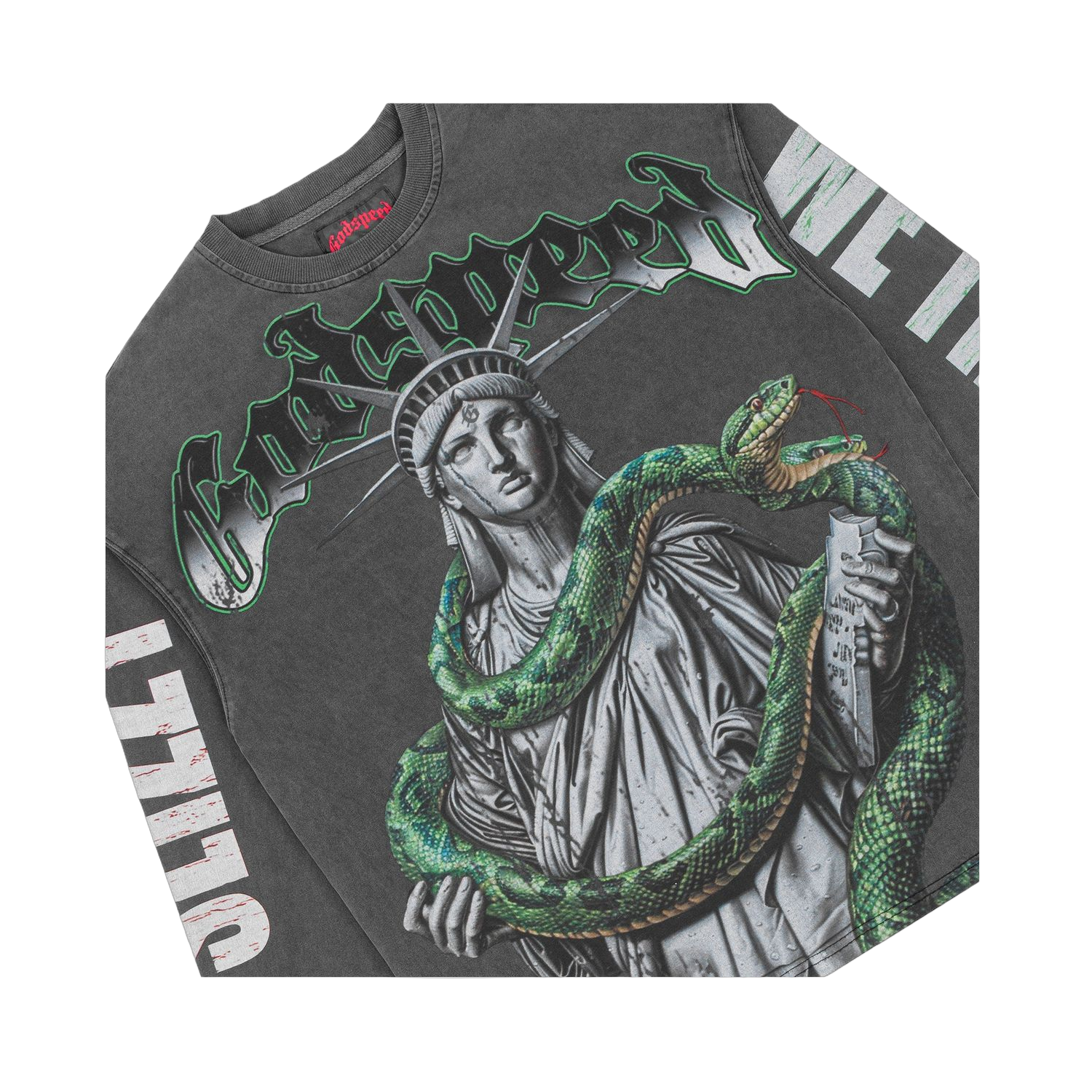 GodSpeed Top 5 Slizzy LS (Grey Wash)