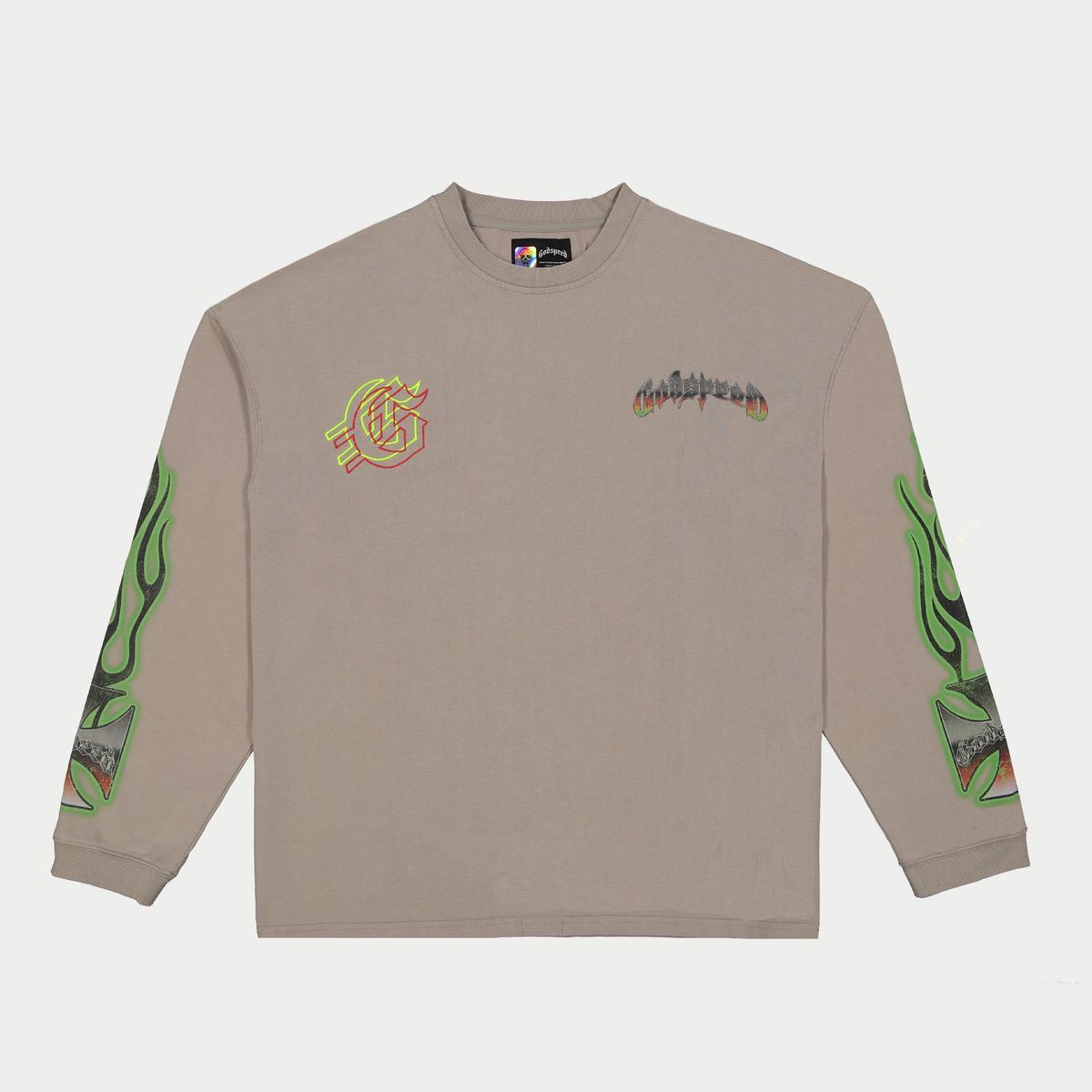 GodSpeed Biker Nation T-Shirt (Stone Grey)