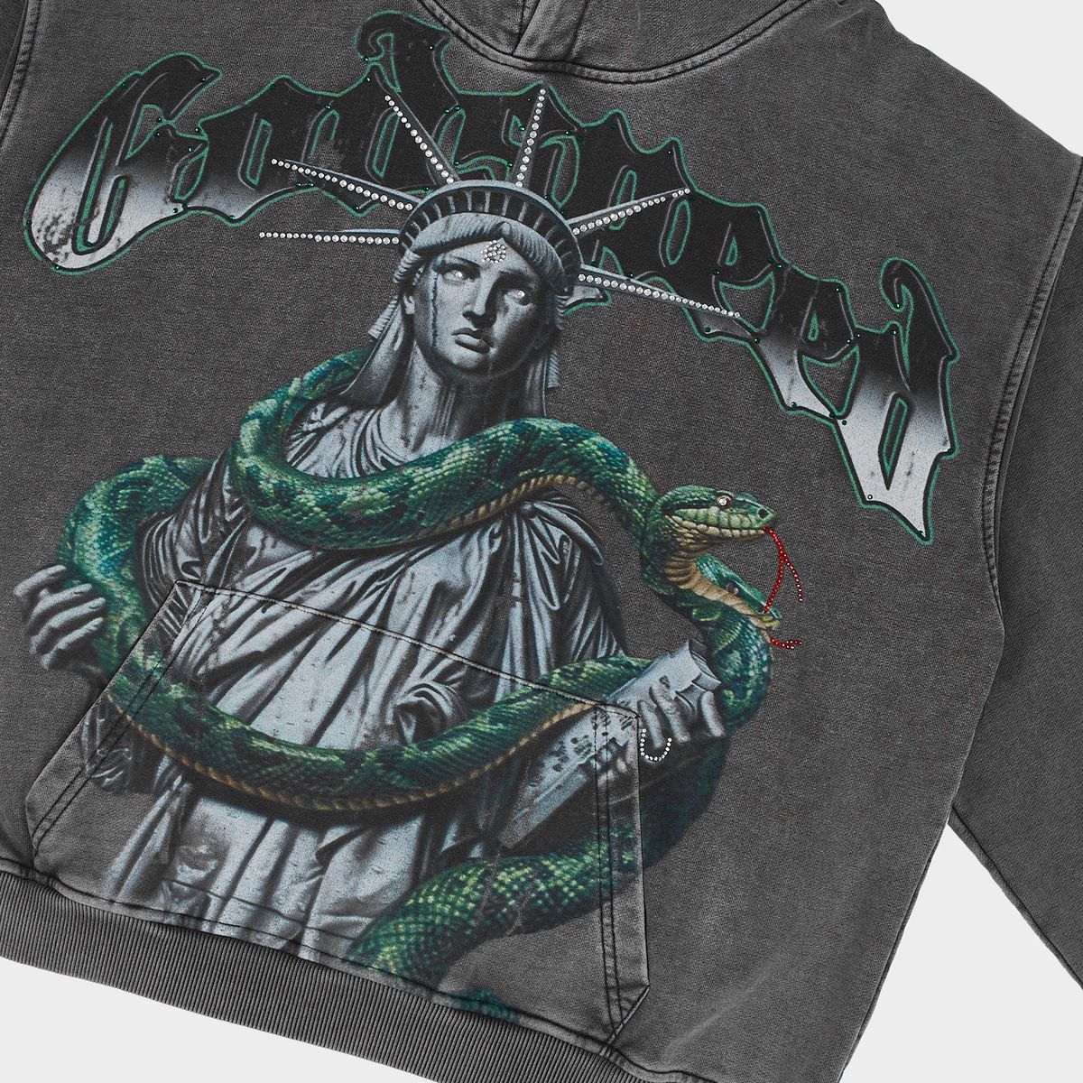 GodSpeed Top 5 Slizzy VVS Hoodie (Grey Wash)