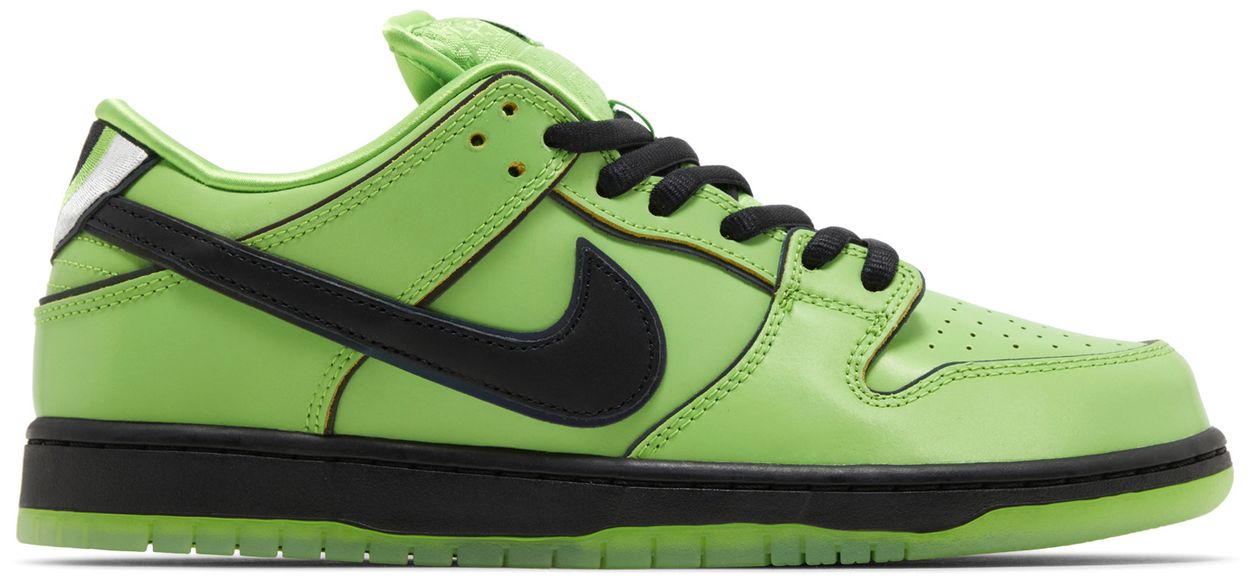 Pre-Owned No Box The Powerpuff Girls x Nike Dunk Low Pro SB QS 'Buttercup'