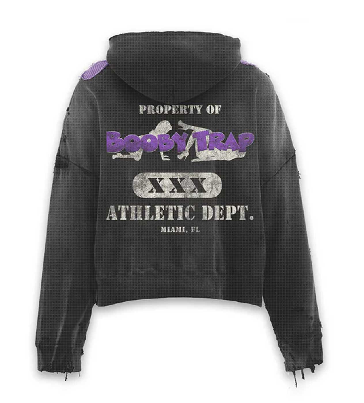 TRIPLE SEVENS TRAP REVERSIBLE ZIP UP HOODIE BLACK