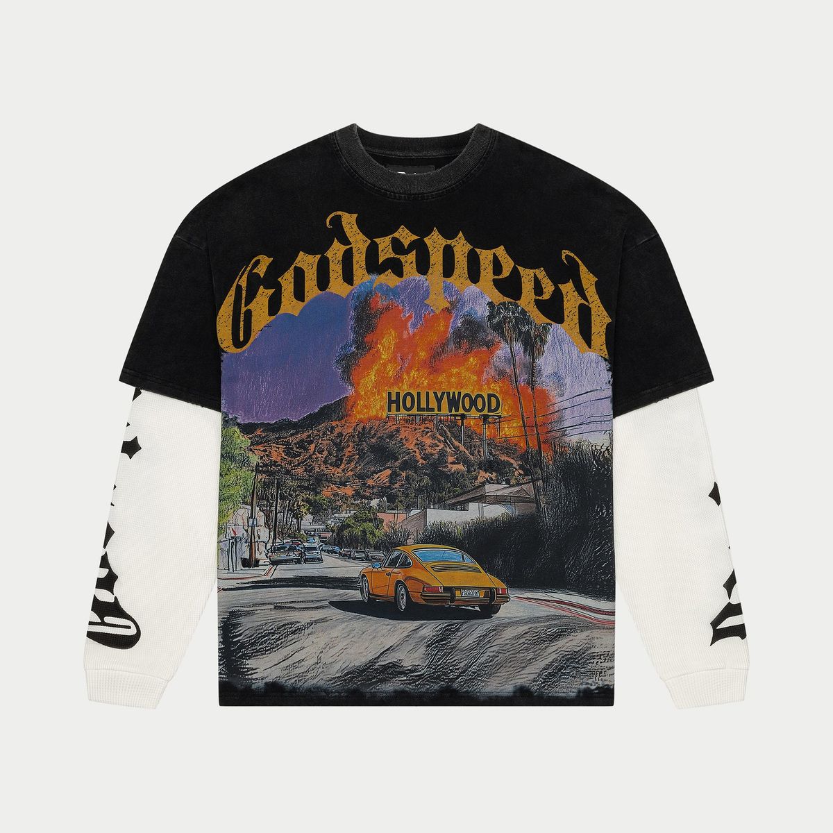 Godspeed Los Scandalous Layered T-Shirt Black
