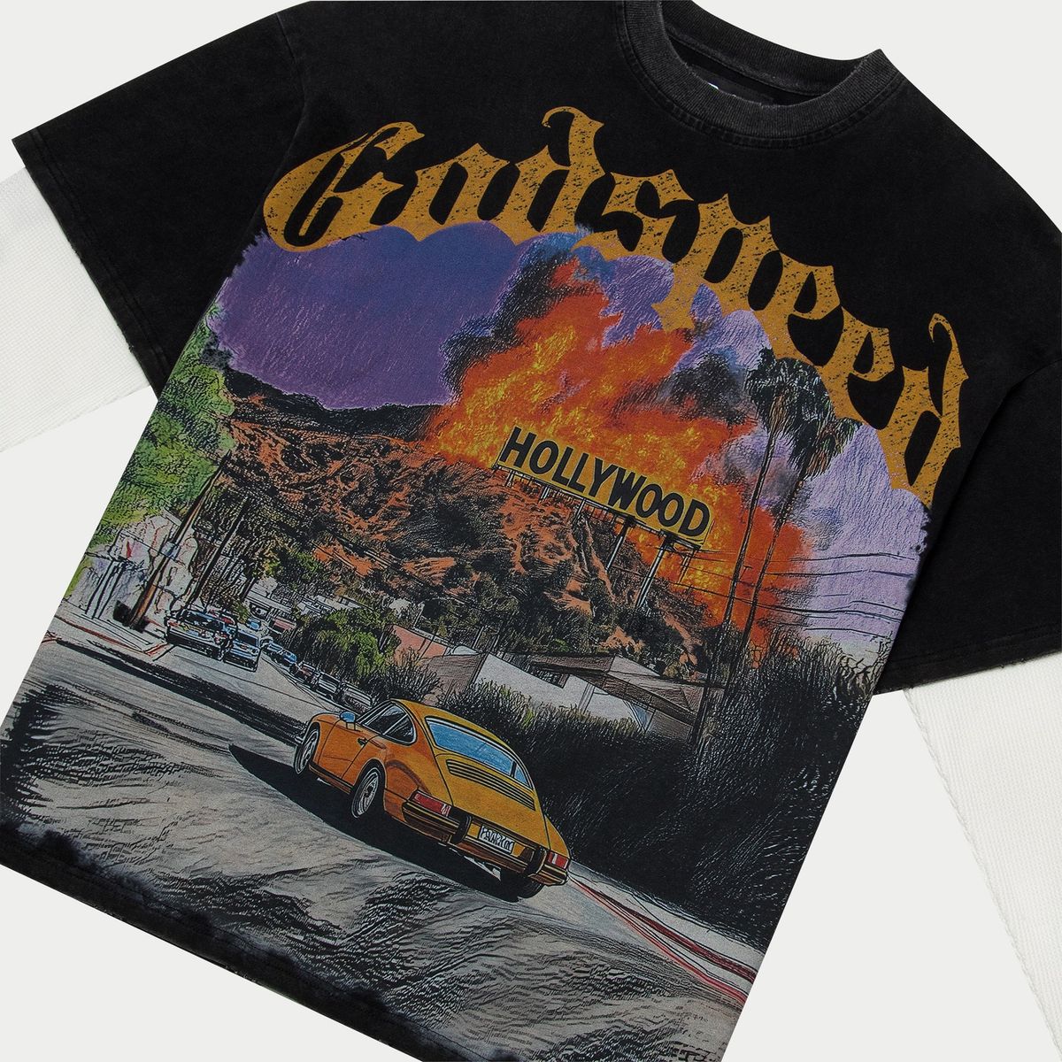 Godspeed Los Scandalous Layered T-Shirt Black