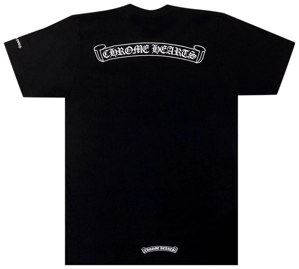 Chrome Hearts Scroll Logo T-Shirt 'Black'
