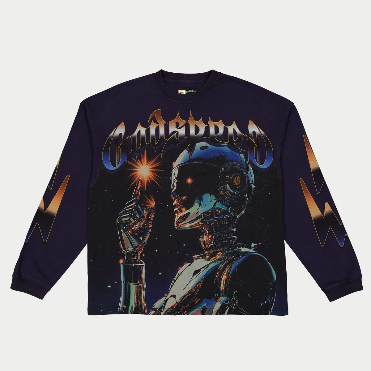 Godspeed Sputnik LS T-Shirt Navy