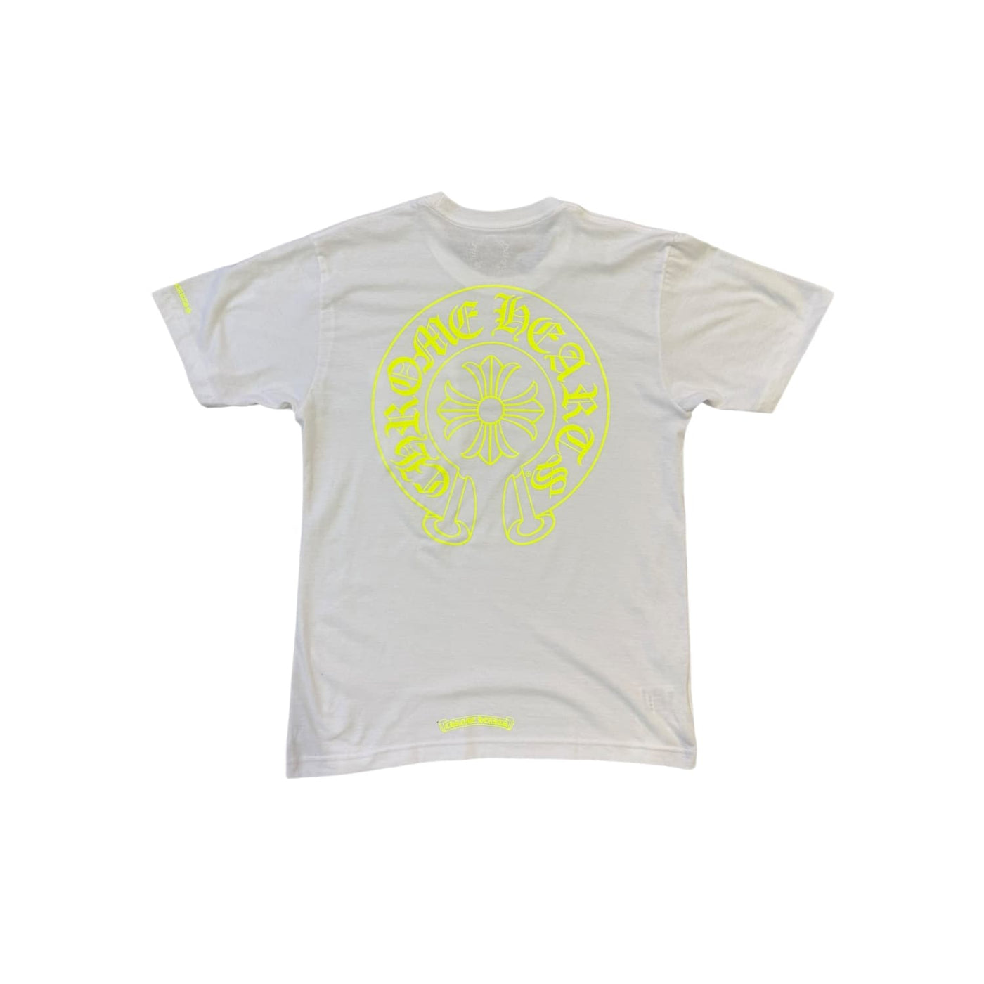 Chrome Hearts Horseshoe Logo Pocket T-Shirt 'White/Neon'