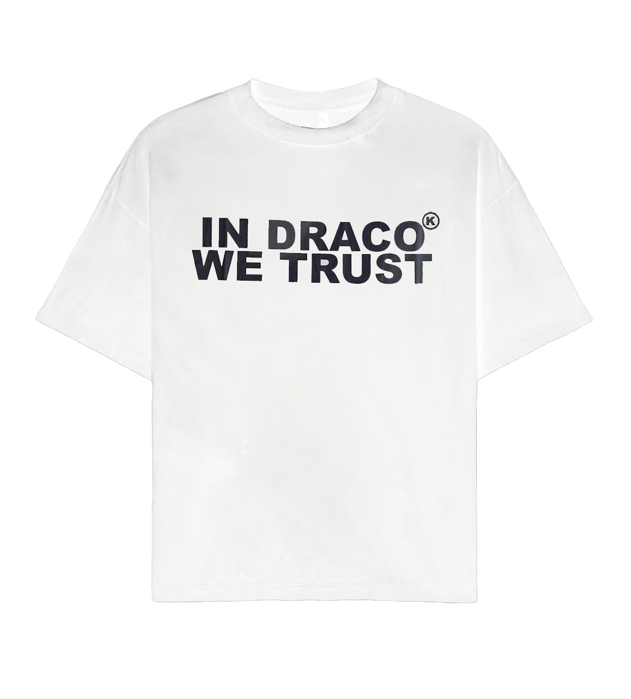 KIXKZ CLOTHING IN DRACO WE TRUST TEE WHITE/BLACK