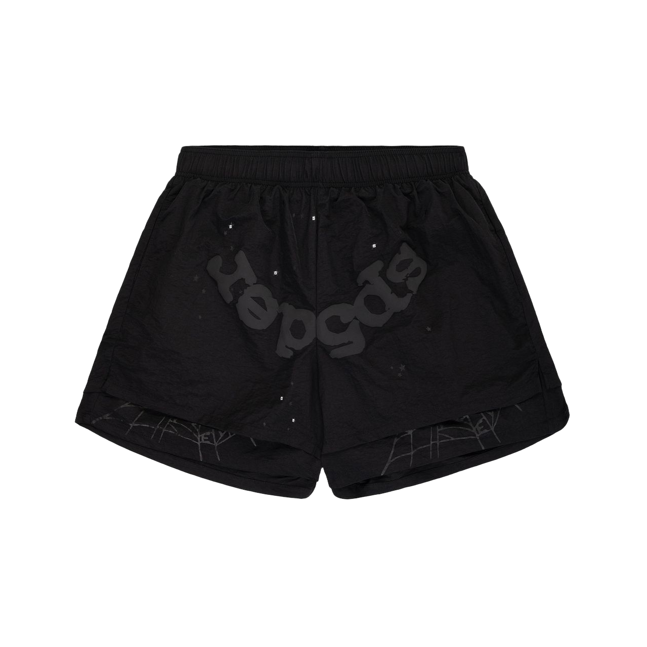 Sp5der OG Web Double Layer Short 'Black'