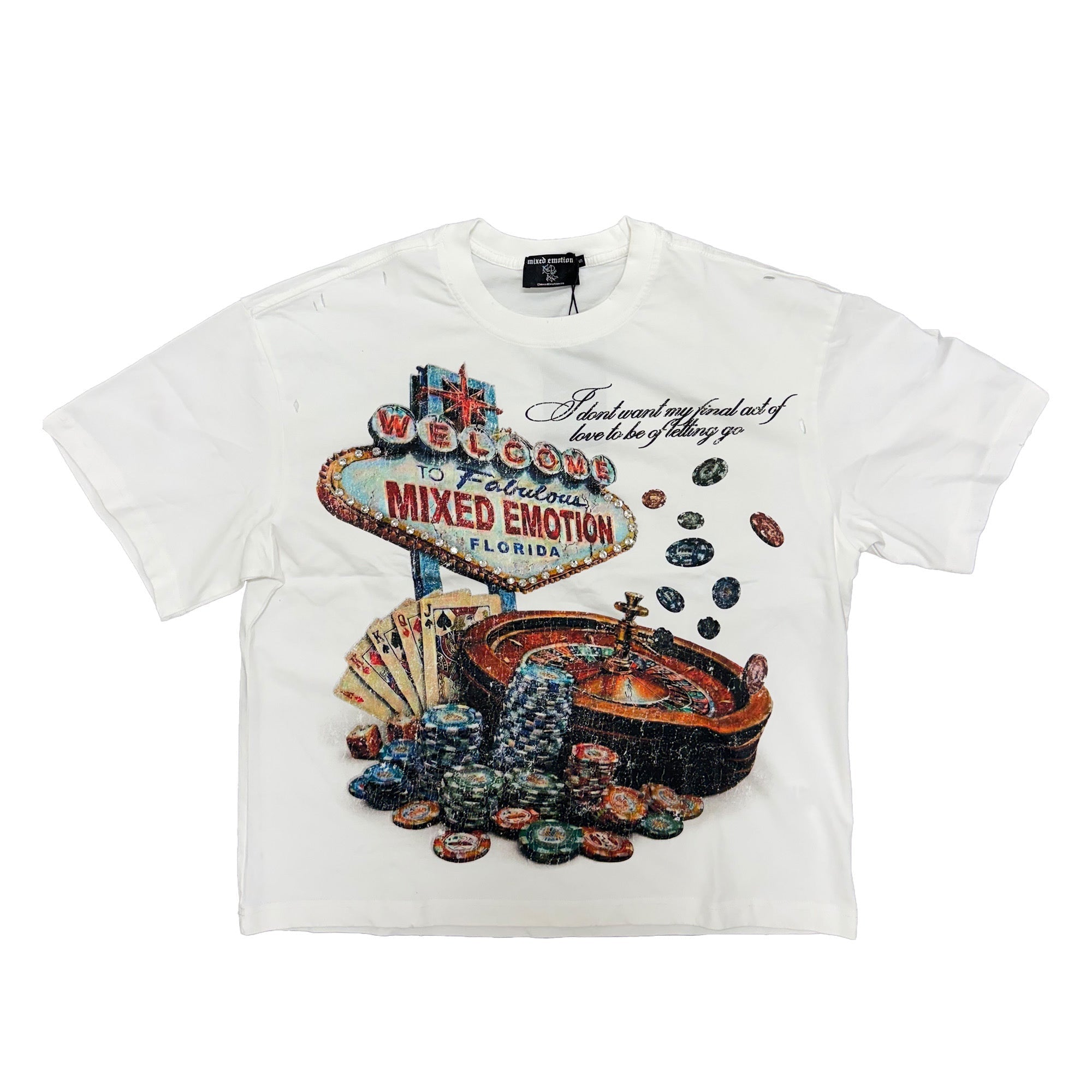Mixed Emotions Lottery Tee 'White'