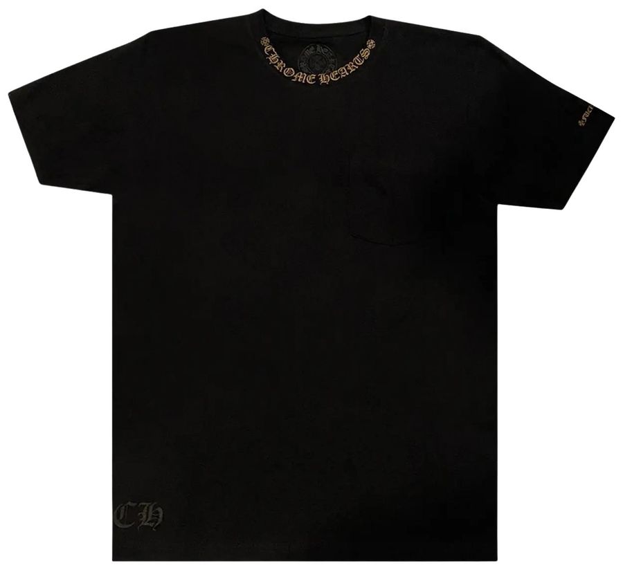 Chrome Hearts Script Pocket Tee 'Black/Army Green'
