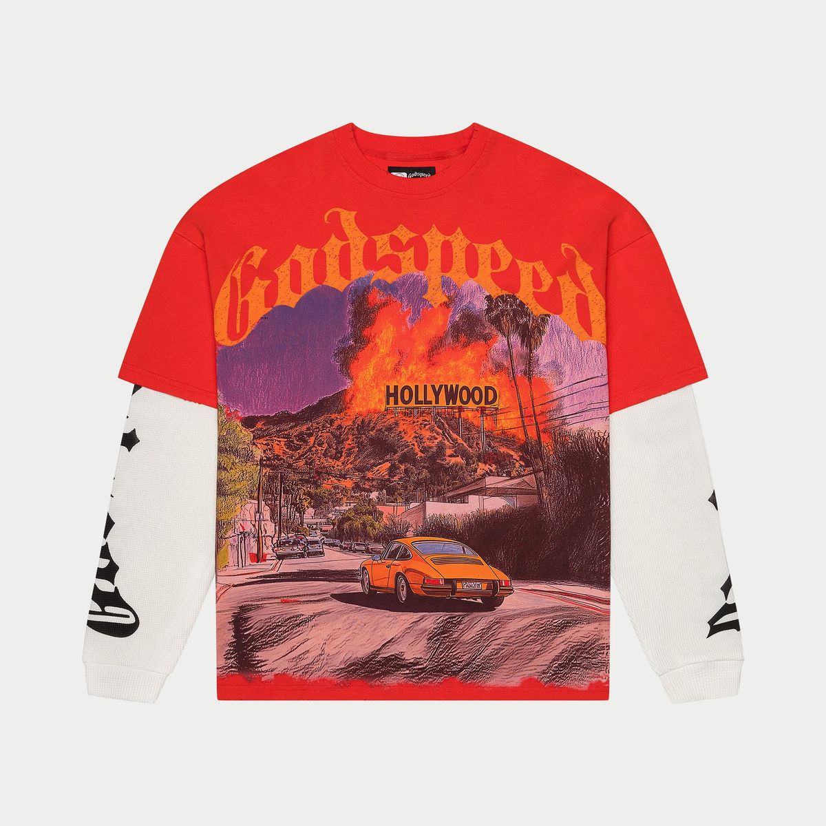 Godspeed Los Scandalous Layered T-Shirt Red