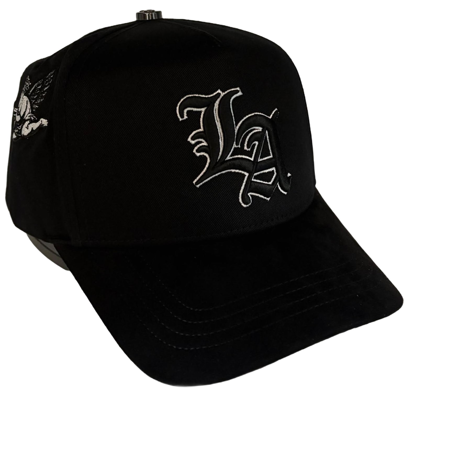 LA Los Angeles Black/White Bordada