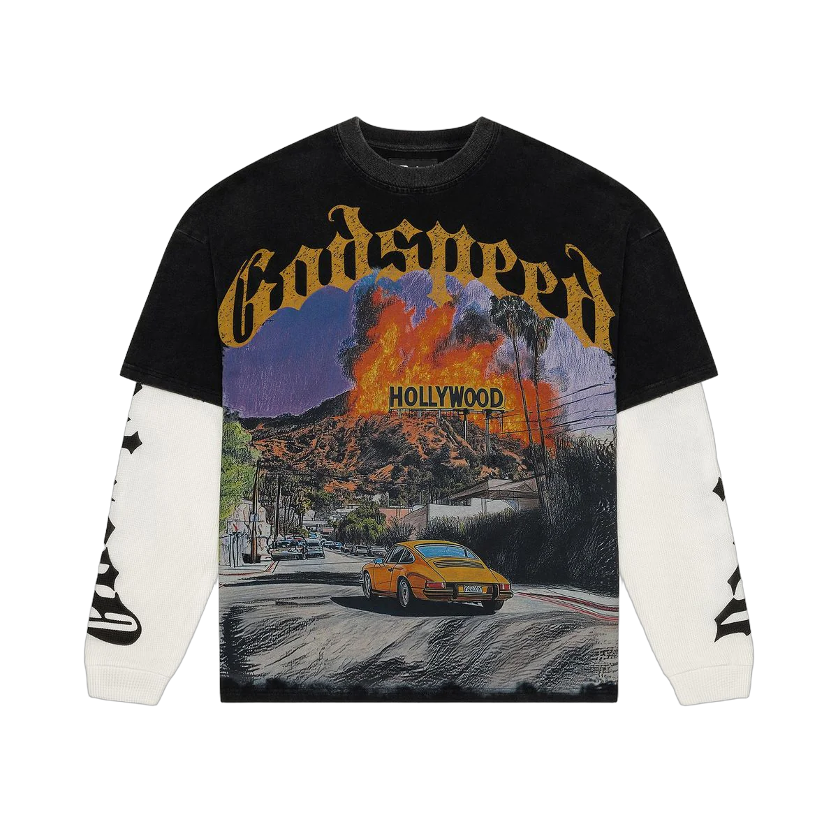 Godspeed Los Scandalous Layered T-Shirt Black
