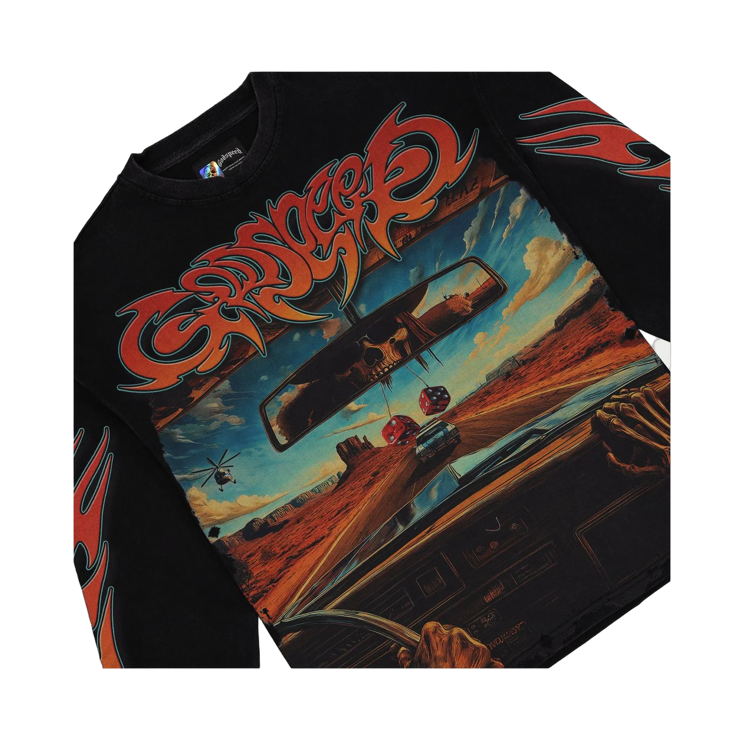 Godspeed On The Run Ls Black wash