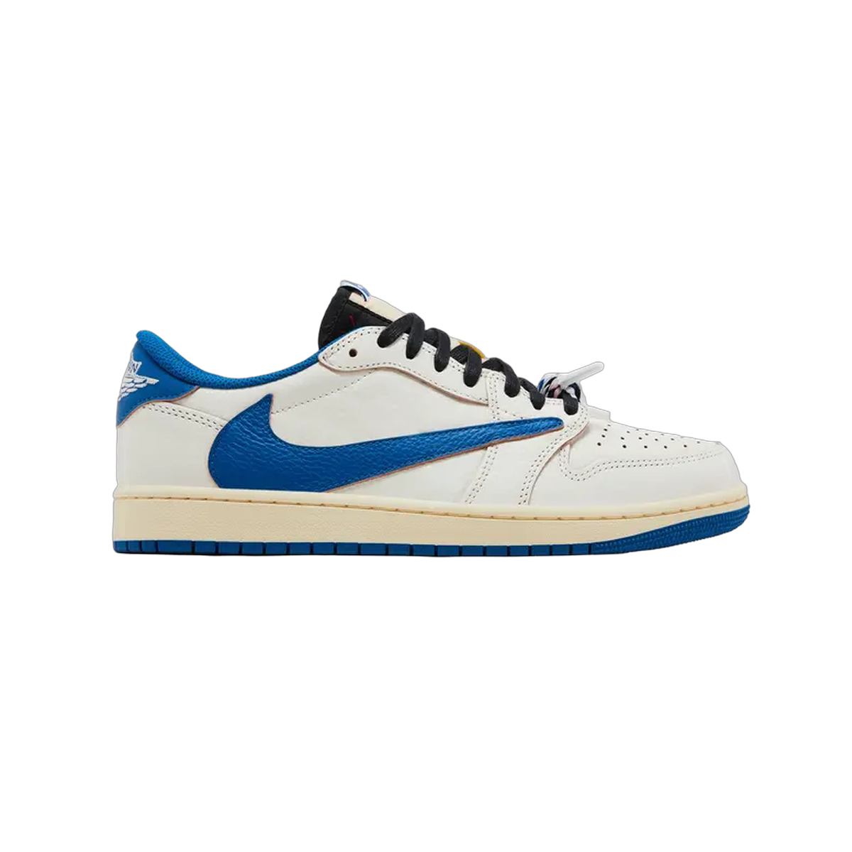 Fragment Design x Travis Scott x Air Jordan 1 Retro Low OG SP 'Sail Military Blue'