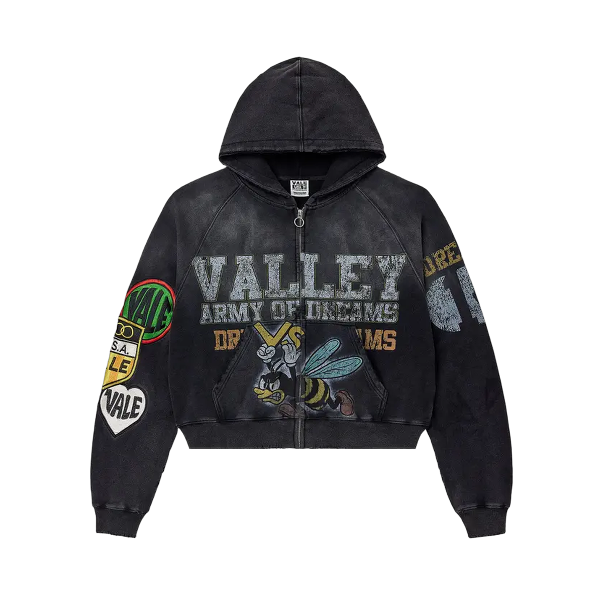Vale Forever Army Zip Up 'Black'